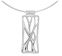 Sterling Silver Vine Pendant, 16"