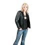 Jillian Valentina Stone Leather Jacket