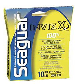 SEAGUAR INVIZX 12 LB 200 YD 100% FLOUROCARBON LINE NEW!