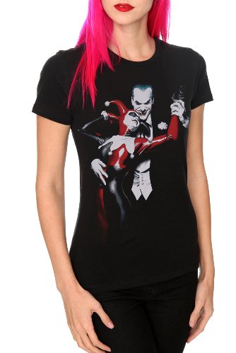 DC Comics Batman Harley Quinn And Joker Girls T-Shirt