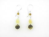 Sterling Silver Multi Amber Earrings