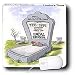 Londons Times Funny Computer Cartoons - DIED OF FATAL ERROR R.I.P. - Mouse Pads