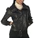 Mossimo  Black: Faux-Leather Button Bomber Jacket - Black