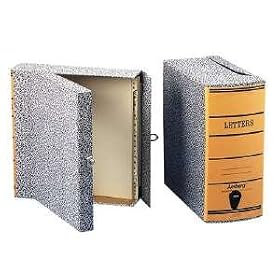 Oxford 40574 Box File, 2-1/2" Capacity, Letter Size, Black Agate Cover/Orange Spine