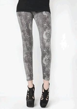 Reptile Pattern Printed Liquid Leggings