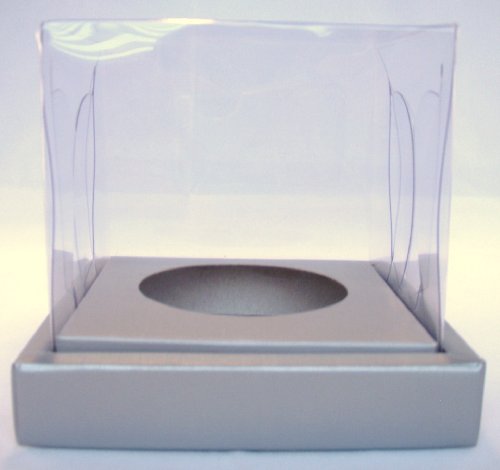 Individual Gray Clear Top Cupcake Boxes pack of 10