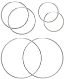 Sterling Silver Three Endless Hoop Earring Set - 18mm Hoop - 24mm Hoop - 34mm Hoop
