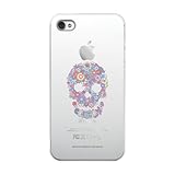 CollaBorn iPhone4S/S専用スマートフォンケース Flower Skull-CL 【iPhone4/4S対応】 OS-I4-288