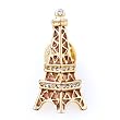 Golden Eiffel Tower Brooches And Pins