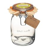 Kitchen Craft Deluxe Glass Preserving Jar, 2100 g (74 oz)