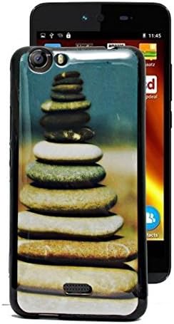 ECellStreet Printed Soft Back Case Cover Back Cover For Micromax Bolt Q338 -Stone Pattern