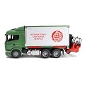 Bruder 03580 -  Scania mit Container-Wechselbr�cke und Mitnahmestapler