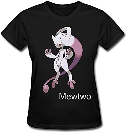 Tianbang Particular Pokemon Mewtwo Women's Tshirts Size XS Black