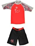 Buy : Offshore UV Sun Protective Boys 2 Piece Set: Short Sleeve Top & Board Shorts (UPF 50+)