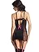 Amoretu Womens Polka Dot Underwire Bodycon Chemise Dress