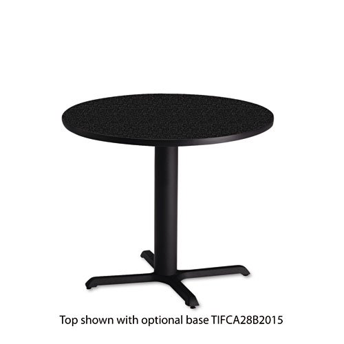 Table Base For 30 Round or Square Table Tops, 28h, Black