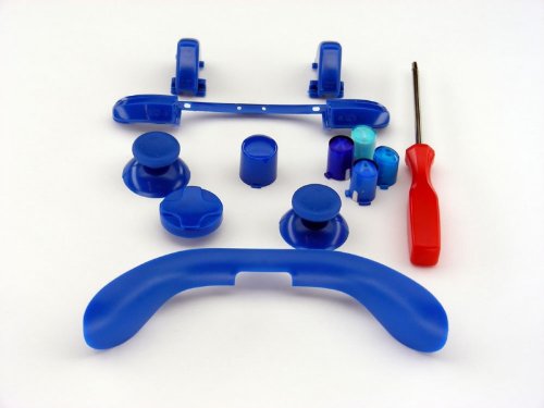Xbox 360 Controller Custom Mod Kit - BLUE - Thumbsticks, Dpad, RB LB, ABXY, Trim, Triggers, Guide, T8 Security Driver Xbox 360 Controller Custom Mod Kit - BLUE - Thumbsticks, Dpad, RB LB, ABXY, Trim, Triggers, Guide, T8 Security Driver