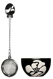 Kitchen & Housewares : Sagaform Flora Tea Ball Set, Black, Set of Two