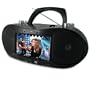 Magnasonic MDVD500 Portable CD/DVD Player Boombox with 7 -Inch Widescreen LCD, AM/FM Radio, Karaoke Function and MP3/WMA/MPEG4 Playback (Black)
