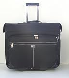 NINE & CO. Smallville 22 Inch Wheeled Rolling Garment Bag Black Jacquard