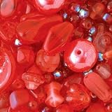 Czech Glass Bead Mix - 33gr/Red