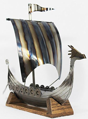 Norwegian Viking Ship Display Art