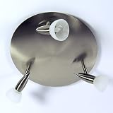 Fischer Leuchten 10343 Deckenleuchte Rondell Nickel 3x40W