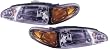 1997-2002 (1998 1999 2000 2001 97 98 99 00 01 02) Ford Escort Headlight Assembly - (excluding coupe ZX2) - One Pair (Both Driver and Passenger Sides) - DOT Certified Headlamp