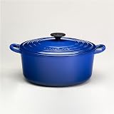 Review Le Creuset L2501-3030 / Le Creuset Enameled Cast-Iron 9-Quart Round French Oven, Cobalt