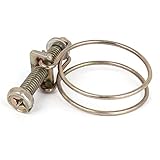 uxcell ホースクランプ　調整可能　28-36mmクランプ範囲　スチール　水管　クリップ