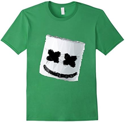 Men's [HOT] Keep It Mello Tee T-shirt Marshmallow Mask Green Face  Medium Grass