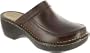 Eastland Women's Bobby Jean Mules,Brown Leather,6 M US