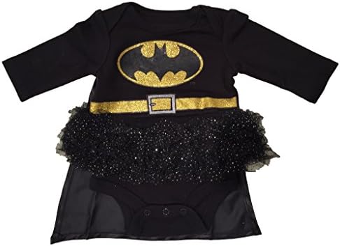 Girls Tutu Batman Onesie with Detachable Cape