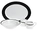 Nikko Ceramics Black Tie 5-Piece Dinnerware Completer Set