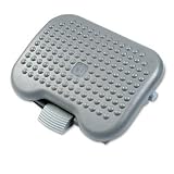Rubbermaid 4653 Height-Adjustable Tilting Footrest, Charcoal, 18-1/8w x 14-1/4d
