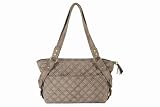 Baby Kaed Avi-u Diaper Bag in Pewter with Black Cross Stitch