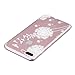 iPhone 8 Plus Case, iPhone 7 Plus Case, 3Cworld Ultra Thin Clear Art Pattern Crystal Gel TPU Rubber Flexible Slim Skin Soft Case for iPhone 7 Plus/iPhone 8 Plus (Dandelion/Bird Flying-White)