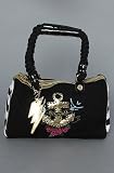 Betsey Johnson The Nautical Satchel in Black,Bags (Handbags/Totes) for Women