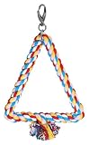 Budgie Swing Triangle Multi-coloured Rope Perch Bird Swinging Toy