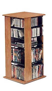 Solid Hardwood Swivel Media Tower
