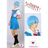 綾波レイ　コスプレ　衣装　新世紀　エヴァンゲリオン 衣装+ウィッグのセット LLサイズ