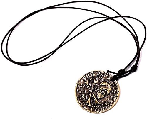 AnnieCos Uncharted 4 Drake Heads or Tails Ancient Coin Necklace