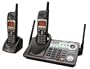 Panasonic KX-TG6502B 5.8 GHz DSS Expandable 2-Line Cordless Phone with Dual Handsets (Black)