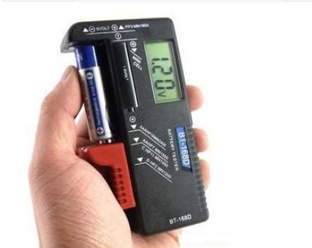 HK Digital Battery Tester Volt Checker for 9V 1.5V and AA AAA Cell BT-168D by E&amp;B