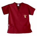 USC Trojans NCAA GelScrubs 5 Pocket Top (Crimson) (Large)