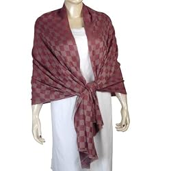 Indian Red Pashmina Scarves Cashmere for Women, Crafted in India