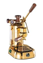 La Pavoni PPG-16 Professional Gold-Plated 16-Cup Espresso Machine, Brass