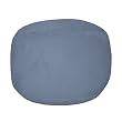 Navy Bigfoot Footstool Rhino Suede By Elite Furniture