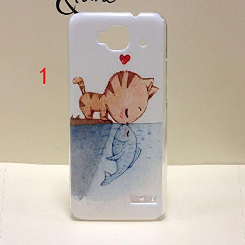 New Painting Hard PC Plastic Phone Case For Alcatel One Touch Idol mini 6012X+screen protector (Kitty)