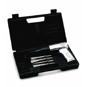 Chicago Pneumatic CP715K Heavy Duty Zip Gun Hammer with 4 Chisels by Chicago Pneumatics